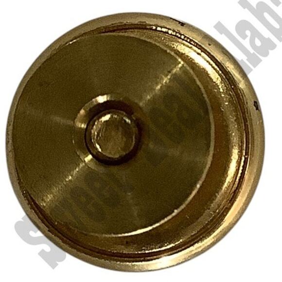 Waterbury Company Brass Screw-On Button with Back Featuring Eagle Seal, 5/8"D - Picture 3 of 4
